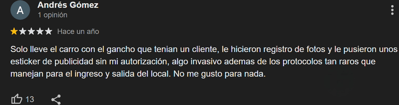 Reseña de usuario 8